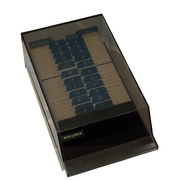 VTG Rolodex VIP 24C Index Blank Card File Covered Telephone Address Contacts - Picture 1 of 8